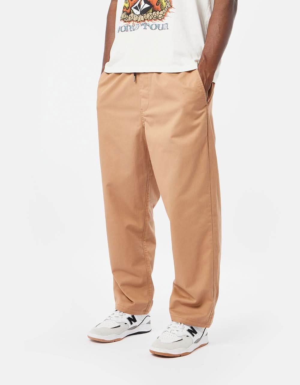 Volcom x Simon Bannerot Elasticated Waist Pant - Dusty Brown