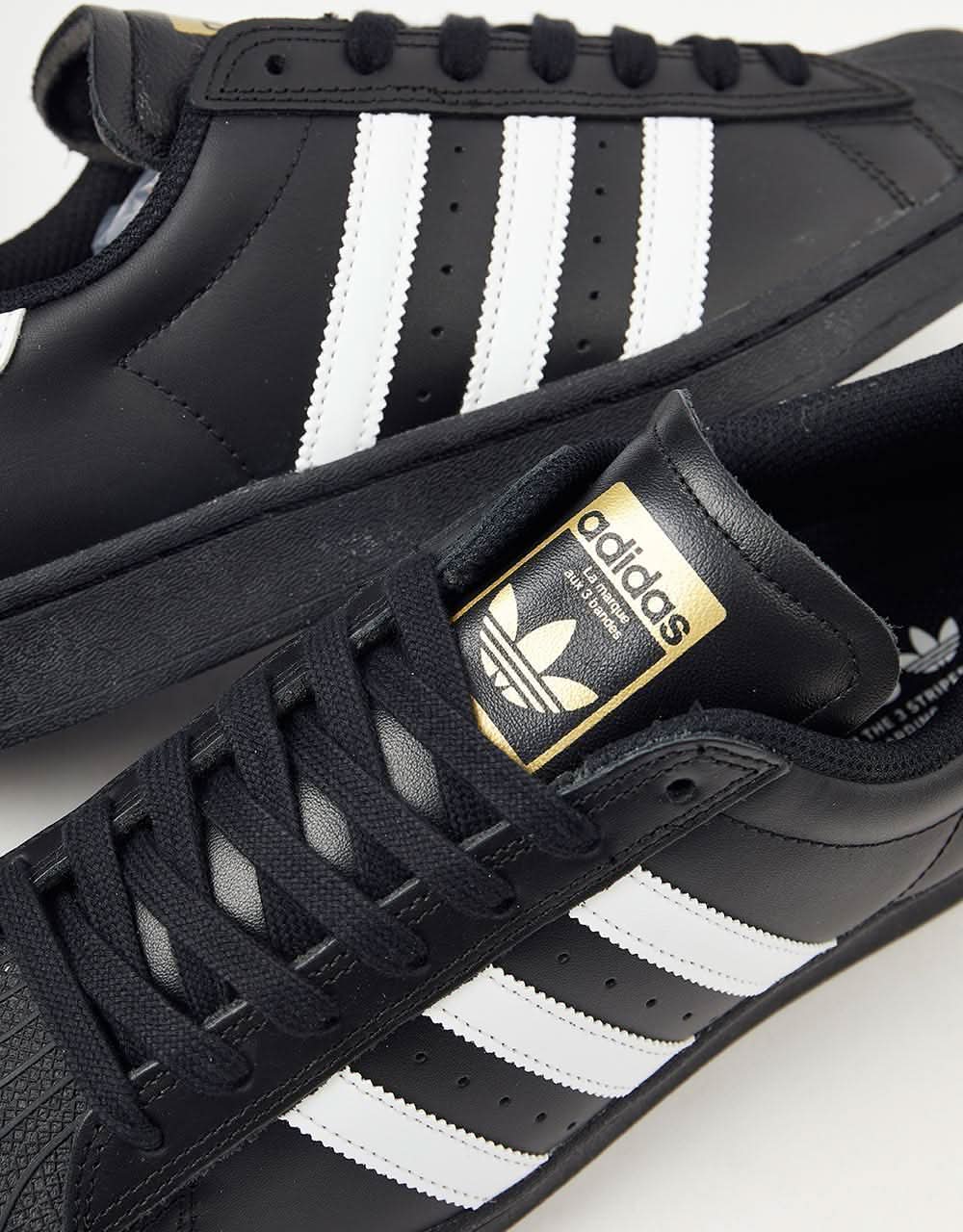 adidas Superstar ADV Skate Shoes - Core Black/White/White – Route One