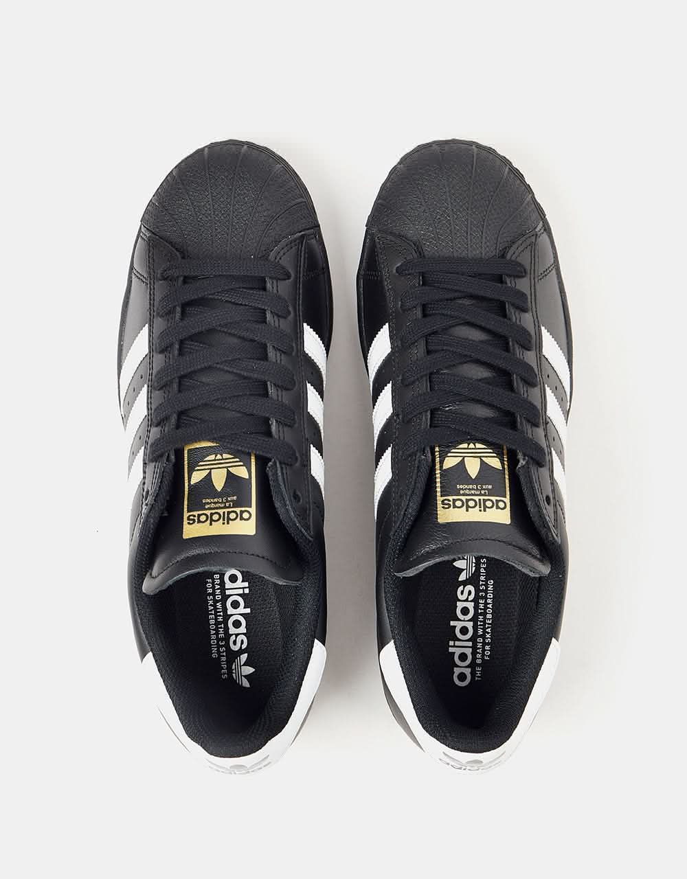 adidas Superstar ADV Skate Shoes - Core Black/White/White – Route One