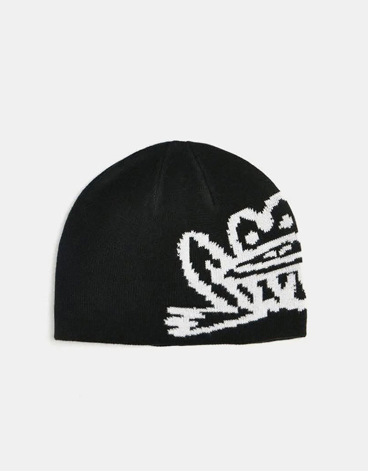 Route One Croak Cuffless Beanie - Black/White