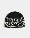 Route One Tag 2.0 Cuffless Beanie - Black/Angora