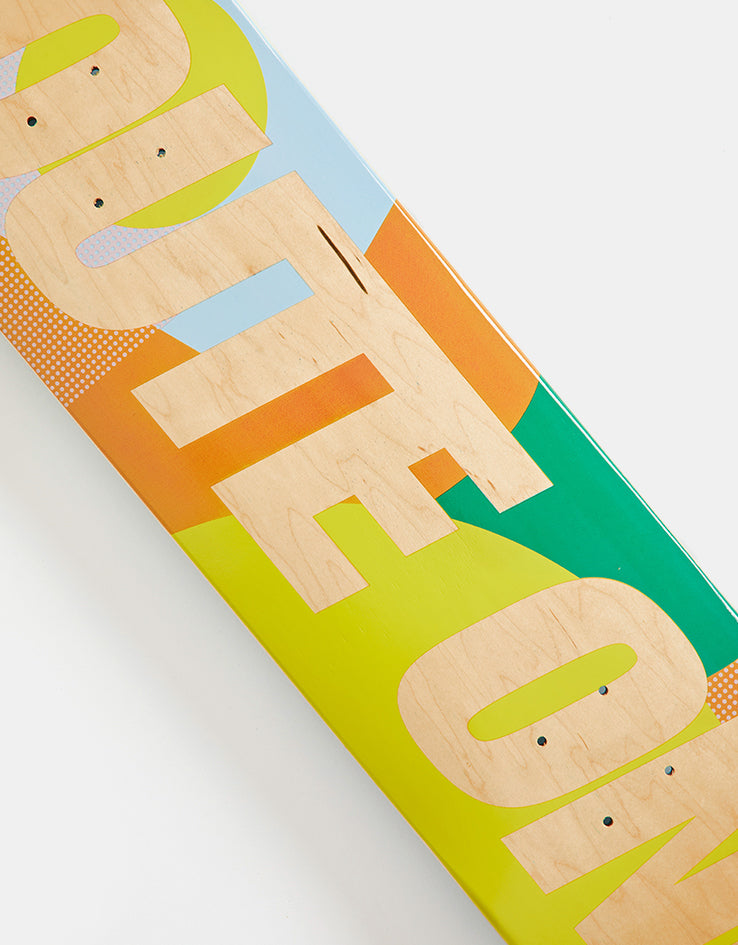 Route One Athletic Logo Colour Block Skateboard Deck
