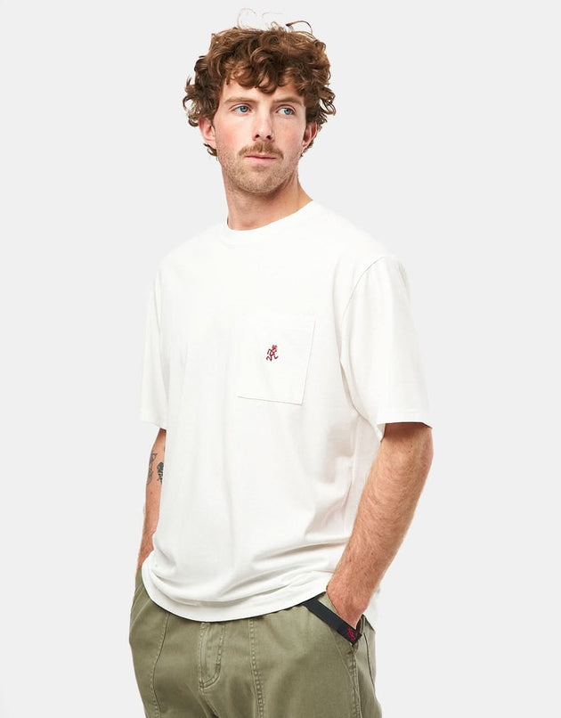 Gramicci One Point Logo Pocket T-Shirt - White