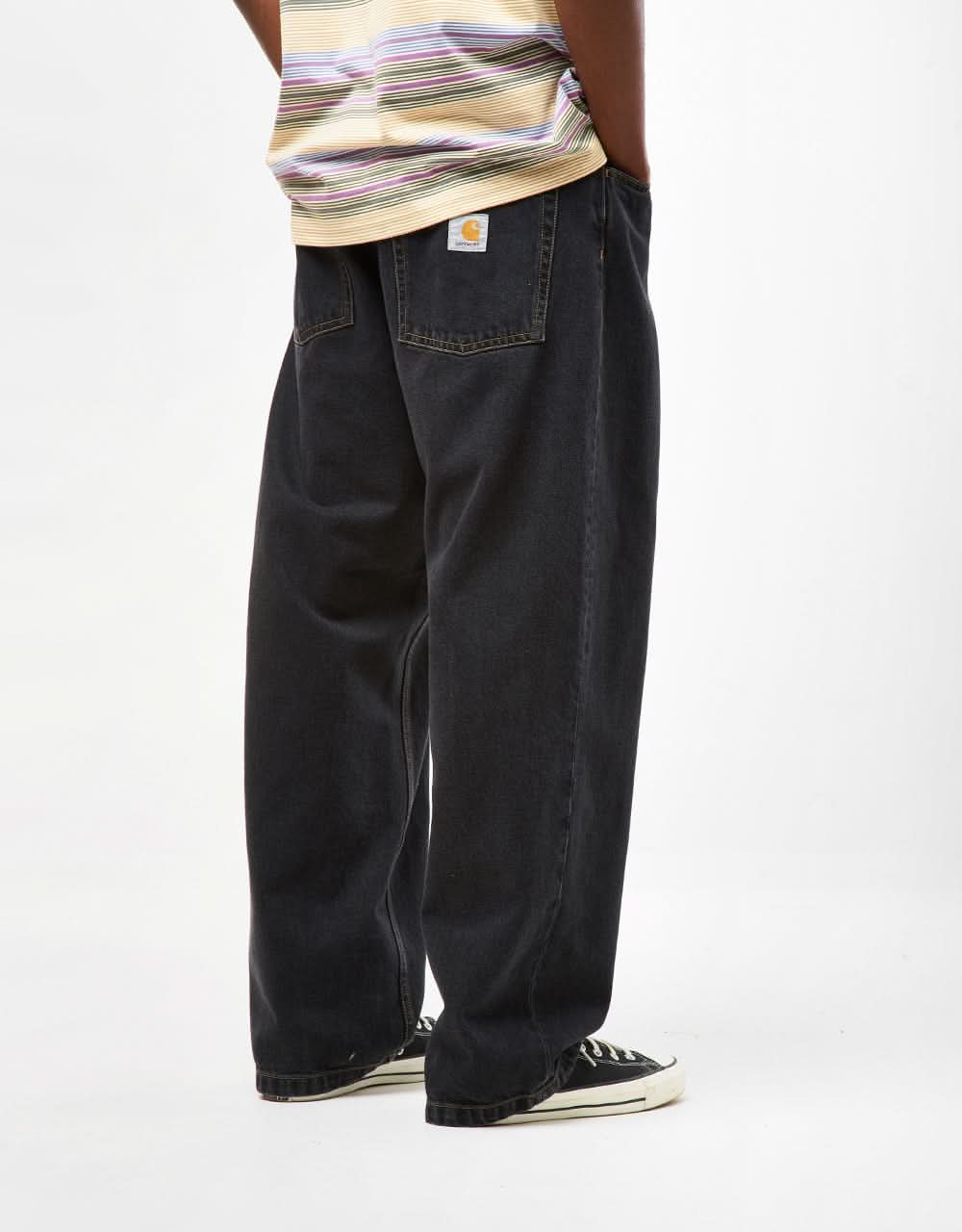 Carhartt WIP Brandon Pant - Black (Stone Washed) | Route One