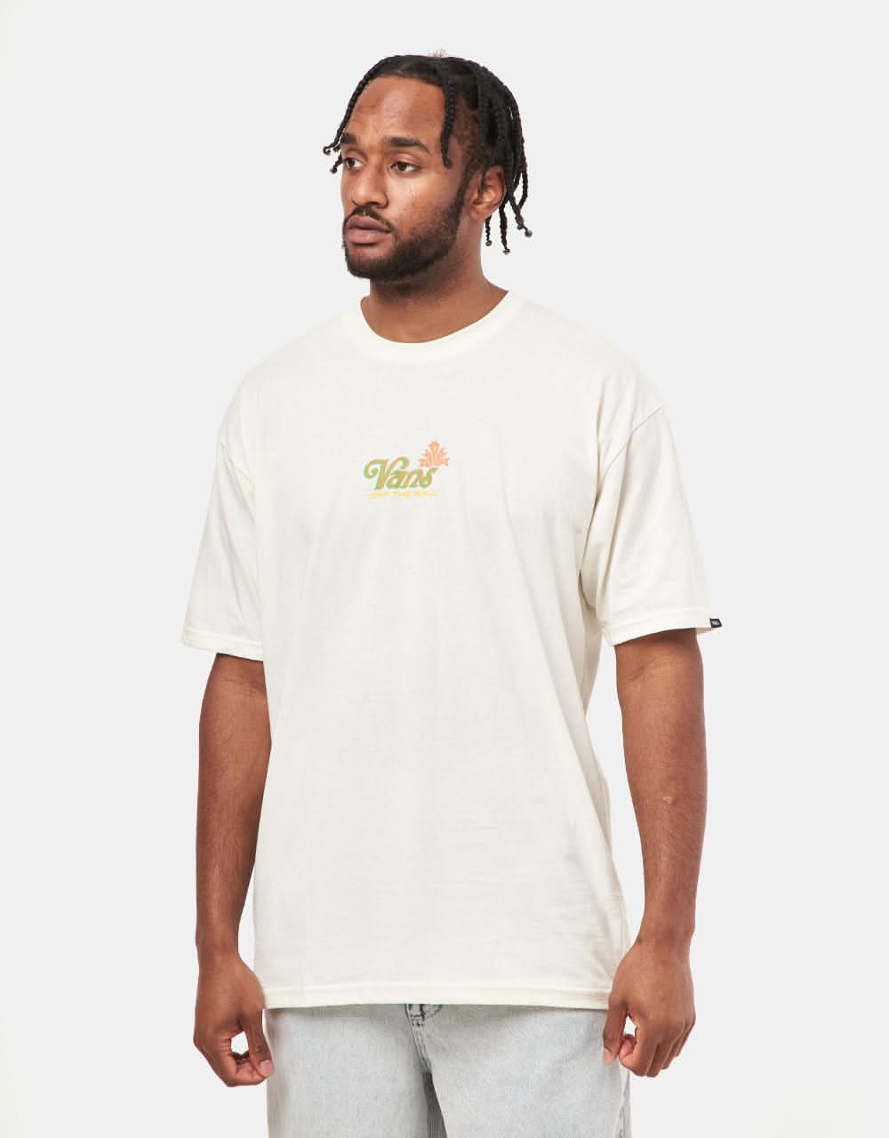 Vans Pineapple Skull T-Shirt - Marshmallow