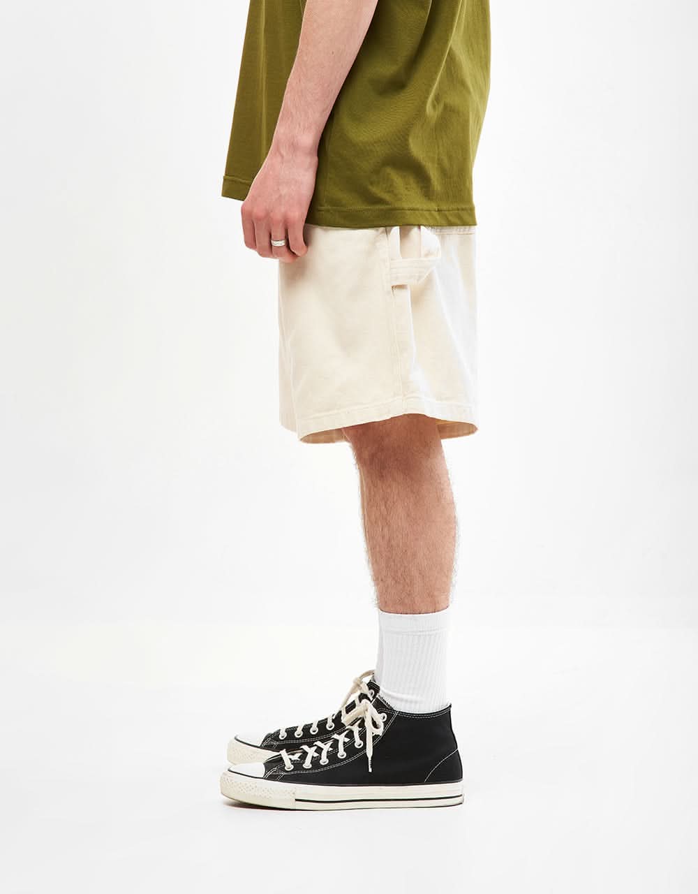 Obey Bigwig Denim Carpenter Shorts - Unbleached