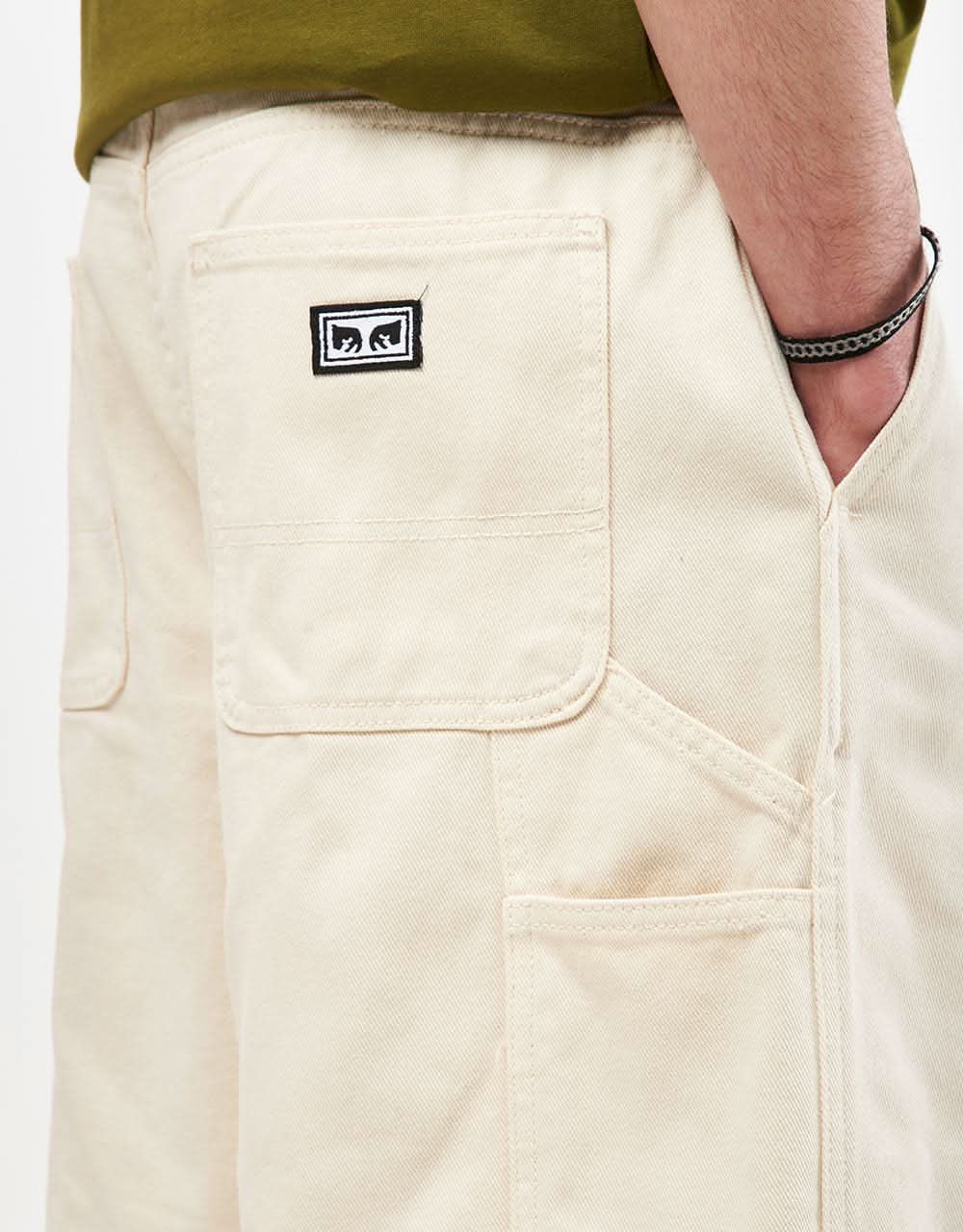 Obey Bigwig Denim Carpenter Shorts - Unbleached