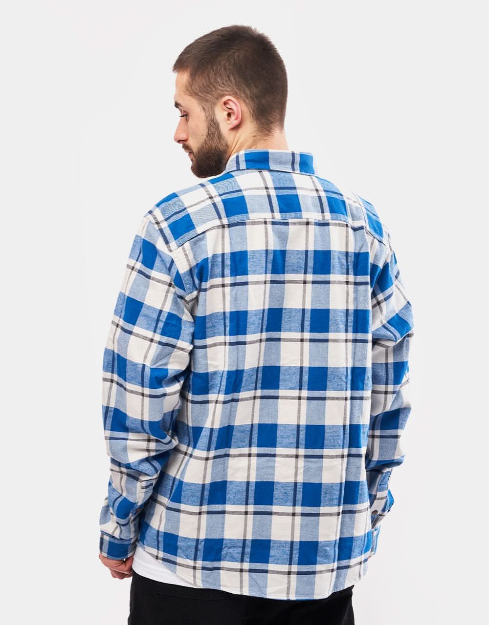 Patagonia Lightweight L/S Fjord Flannel Shirt - Captain: Endless Blue