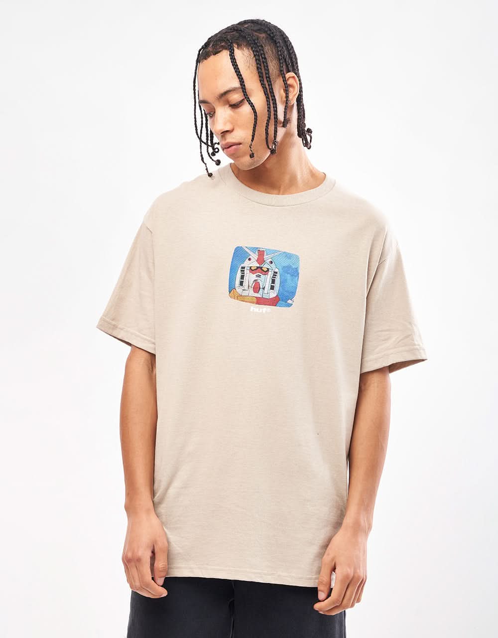 HUF x Mobile Suit Gundam Scanline EXCLUSIVE T-Shirt - Sand