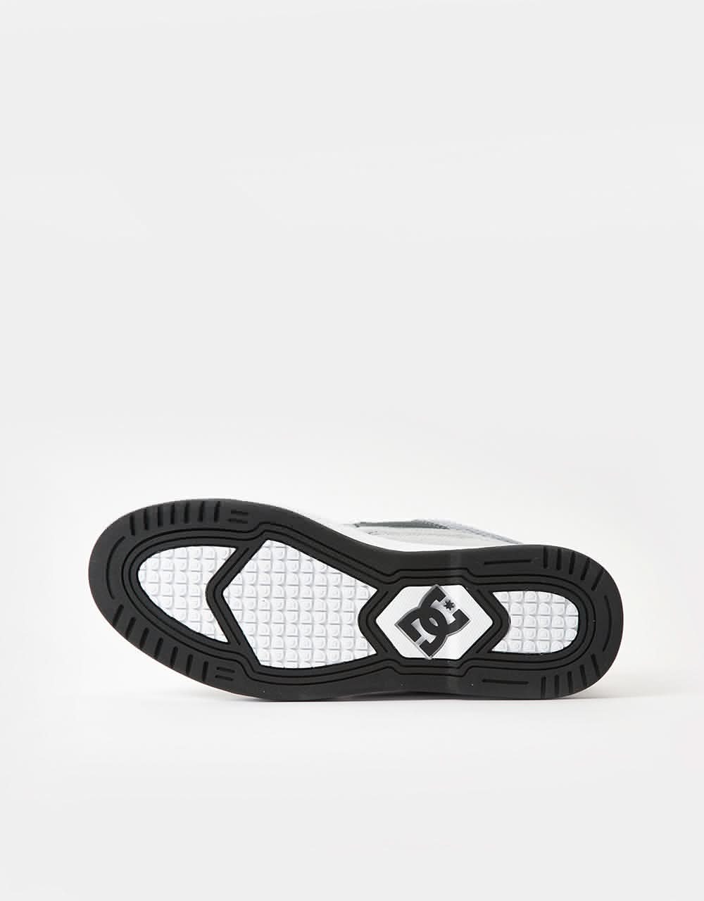 DC Construct Skate Shoes - White/Grey/Yellow