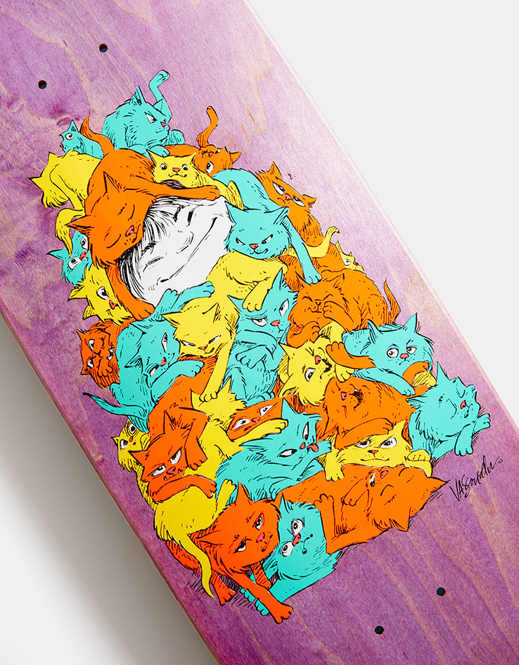 Welcome Nora Purr Pile on Sphynx Skateboard Deck - 8.8"