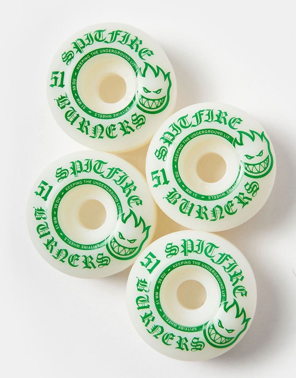 Spitfire Burners 99d Skateboard Wheels - 51mm