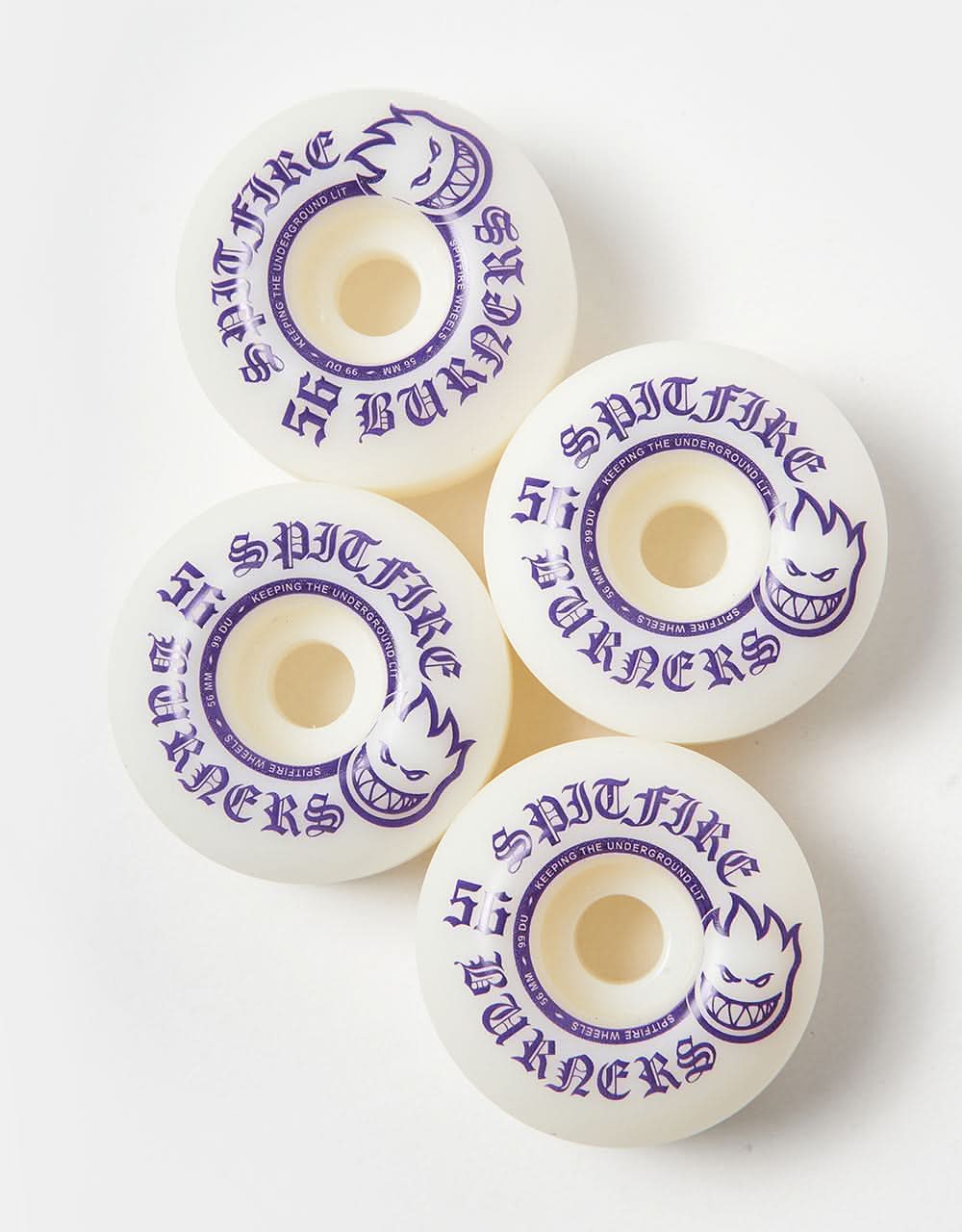 Spitfire Burners 99d Skateboard Wheels - 56mm