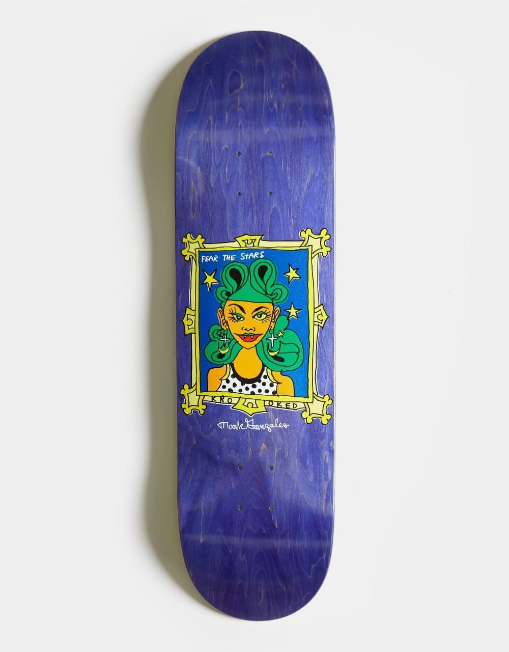 Krooked Gonz Fear Skateboard Deck - 8.5"
