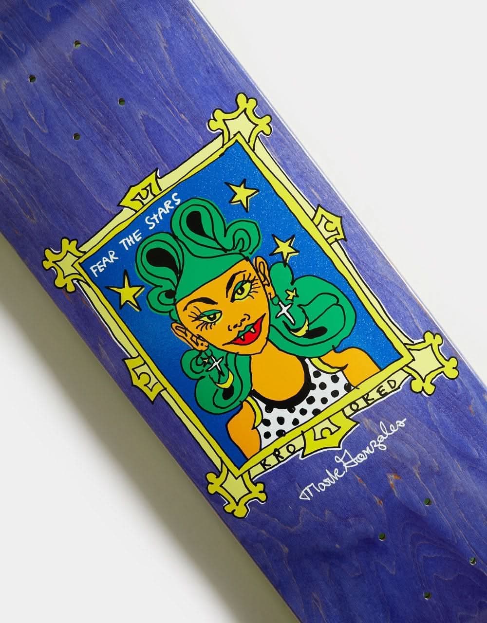 Krooked Gonz Fear Skateboard Deck - 8.5"