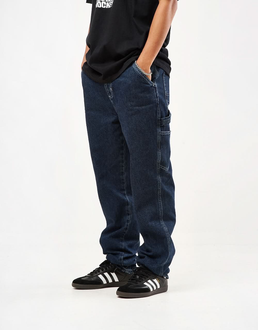Route One Denim Carpenter Pants  - Dark Wash