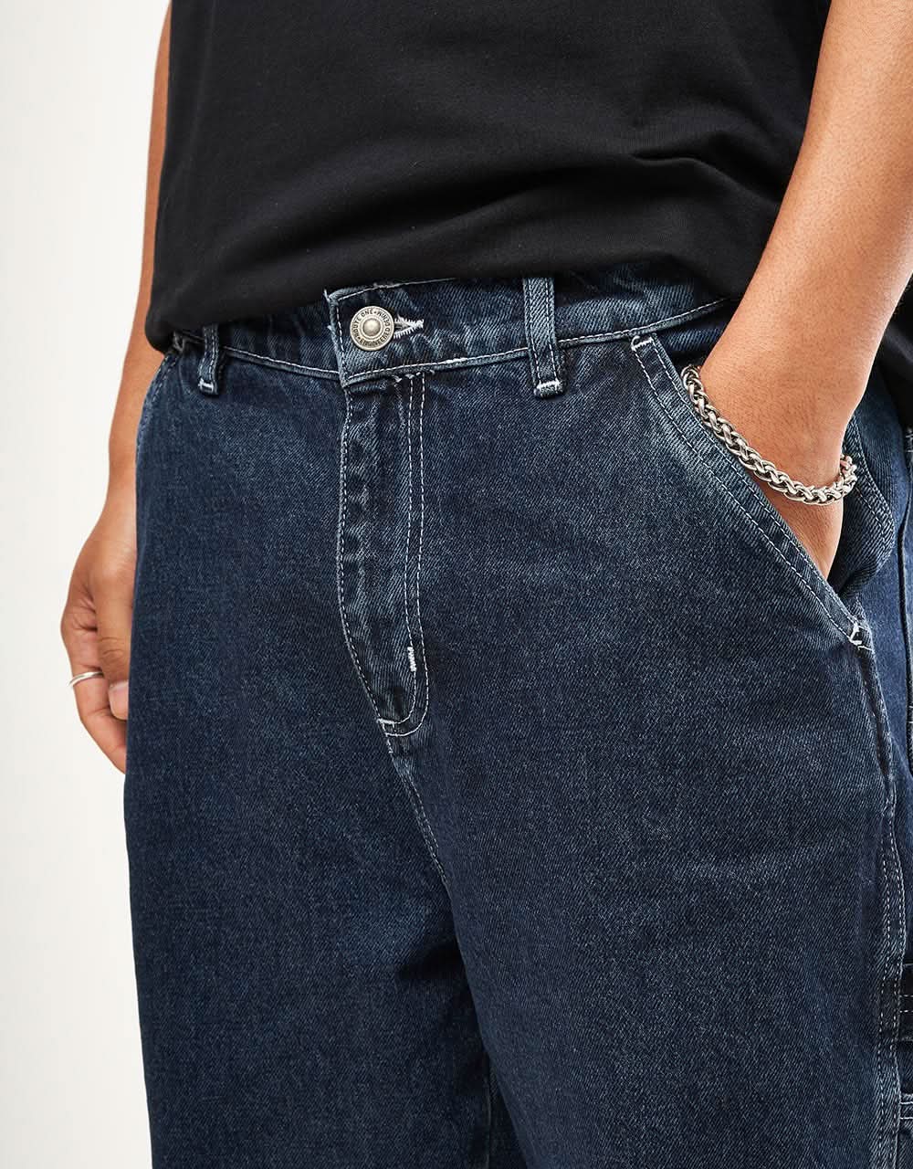 Route One Denim Carpenter Pants  - Dark Wash