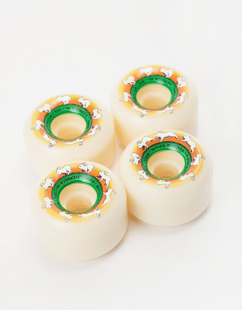 Bones Runny Bunny X-Formula V6 Wide-Cut 99a Skateboard Wheels