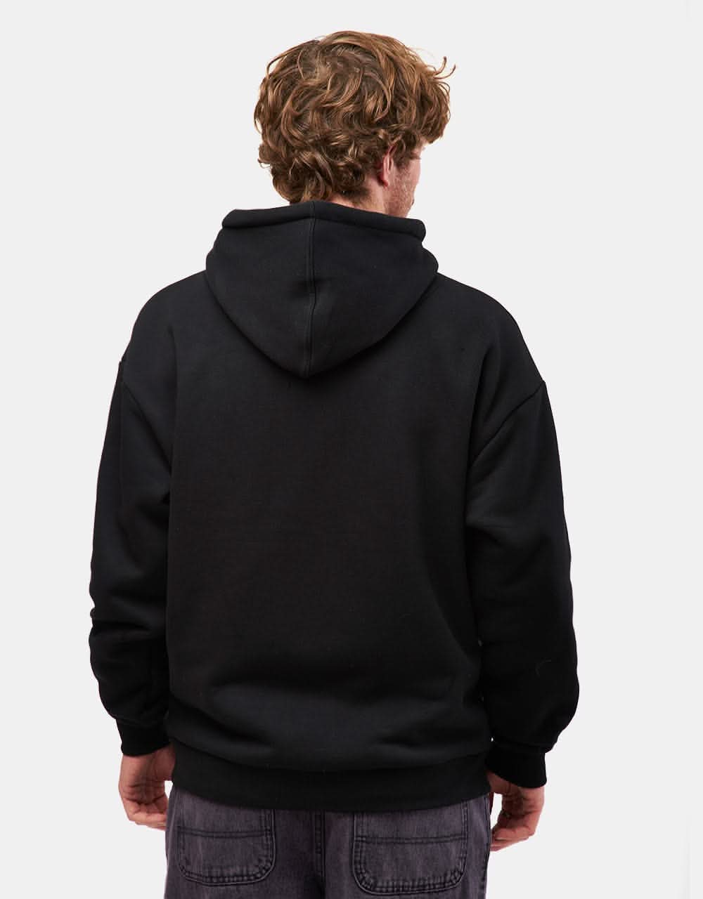 Route One Heavyweight Zip Hoodie (400gsm) - Black