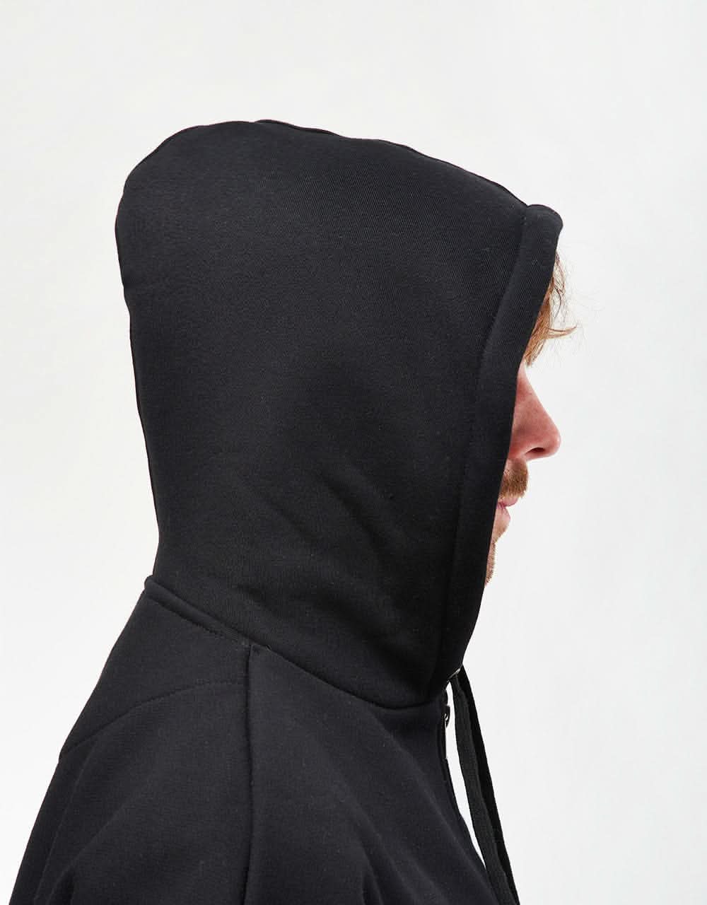 Route One Heavyweight Zip Hoodie (400gsm) - Black