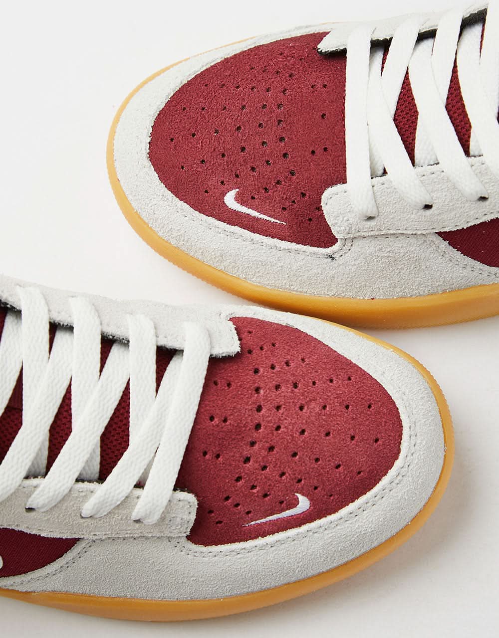 Nike SB Force 58 Skate Shoes - Team Red/White-Summit White-Gum Lt Brown