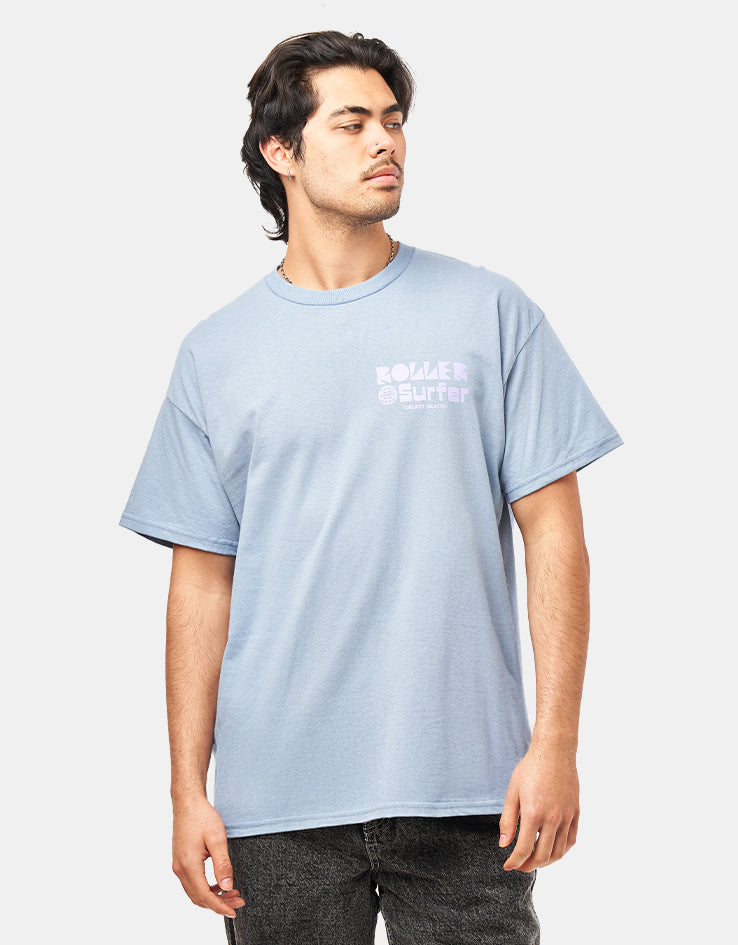 Blast Roller Earth Surfer T-Shirt - Stone Blue