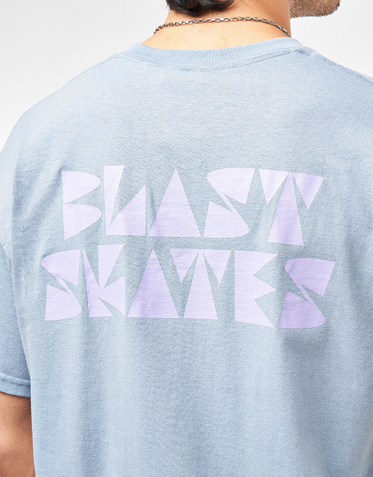 Blast Roller Earth Surfer T-Shirt - Stone Blue