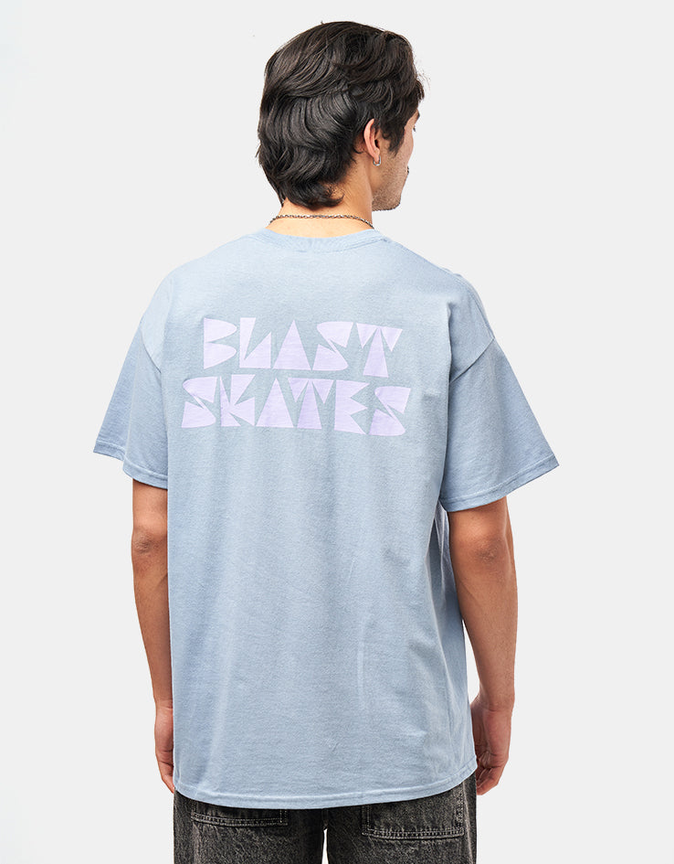 Blast Roller Earth Surfer T-Shirt - Stone Blue