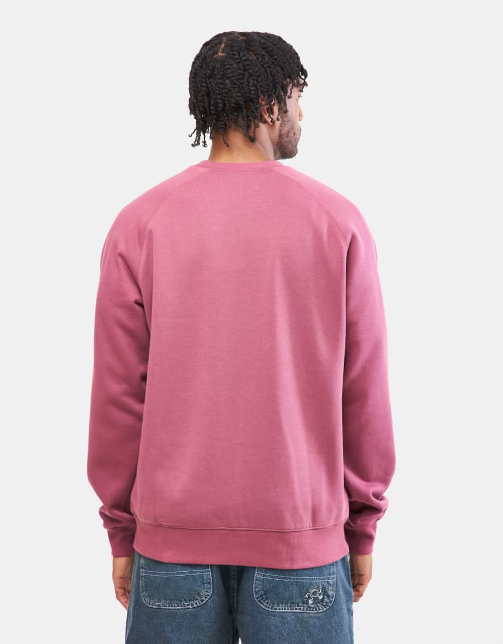 Carhartt WIP Chase Sweatshirt - Dusty Fuchsia/Gold