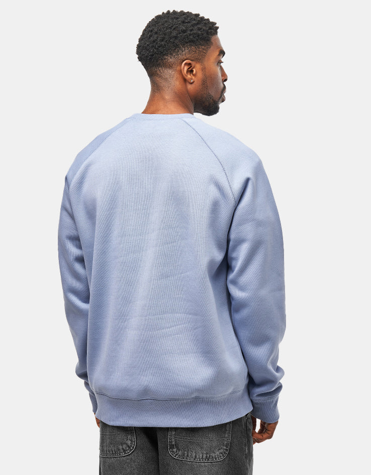 Carhartt WIP Chase Sweatshirt - Charm Blue/Gold