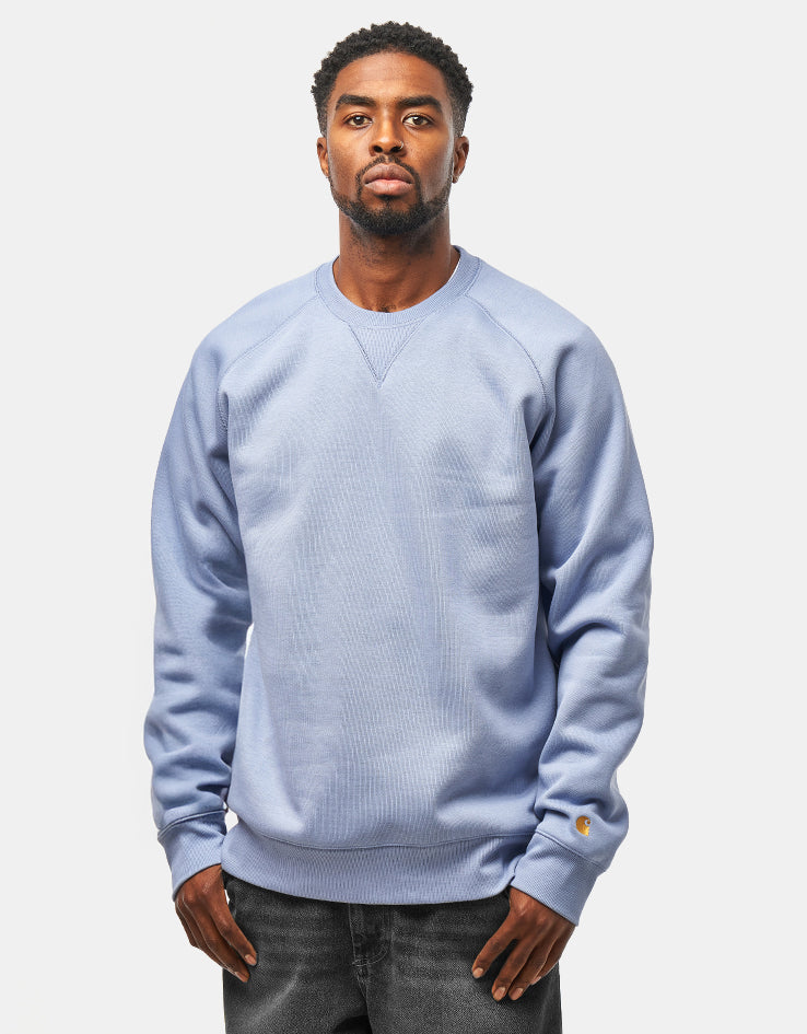 Carhartt WIP Chase Sweatshirt - Charm Blue/Gold
