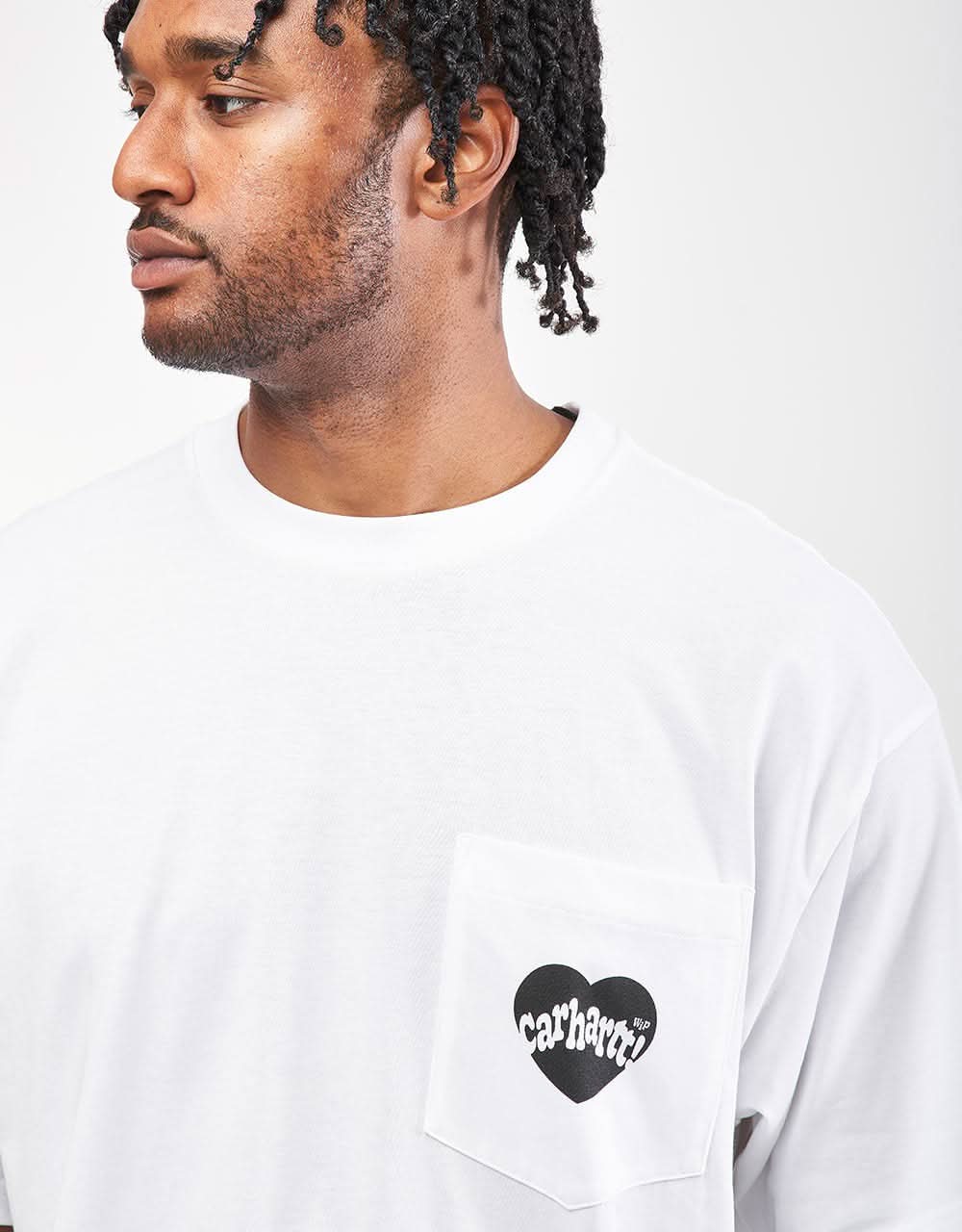 Carhartt WIP S/S Amour Pocket T-Shirt - White/Black