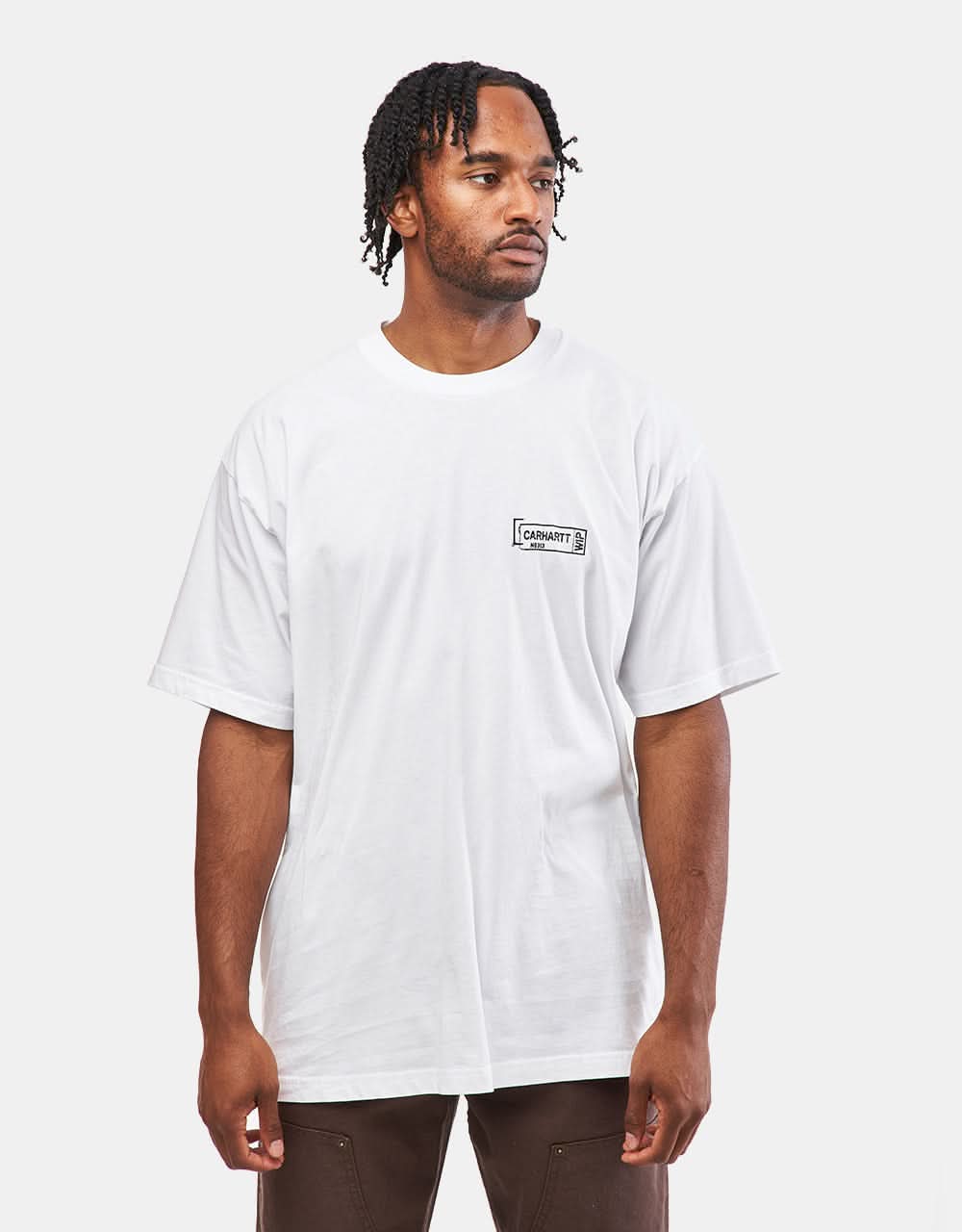 Carhartt WIP S/S Stamp T-Shirt - White/Black
