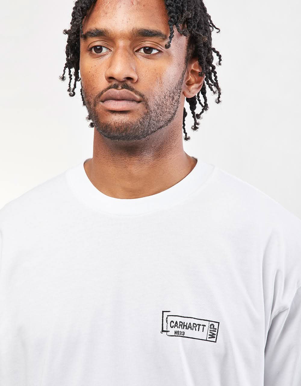 Carhartt WIP S/S Stamp T-Shirt - White/Black