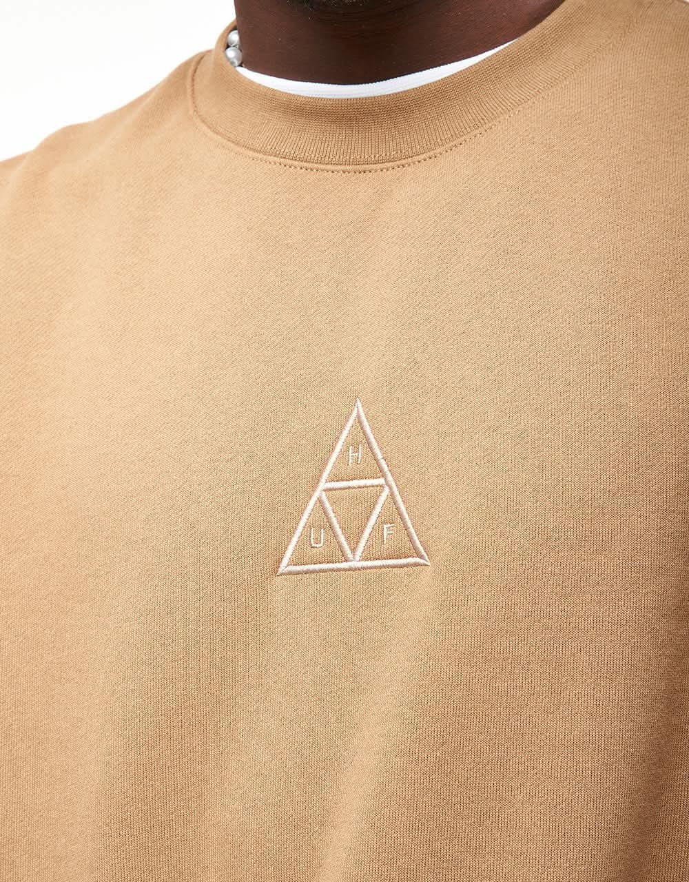 HUF Triple Triangle Crewneck - Camel