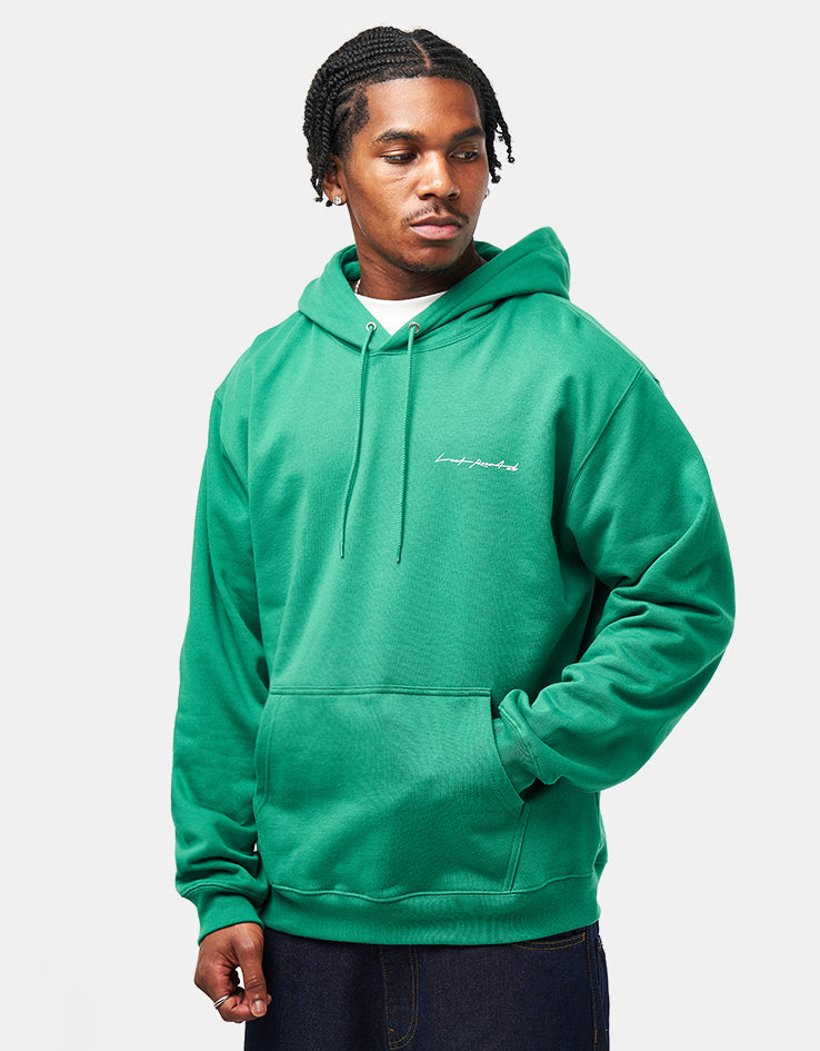 Last Resort AB x Julian Smith Heads Pullover Hoodie - Kelly Green/White