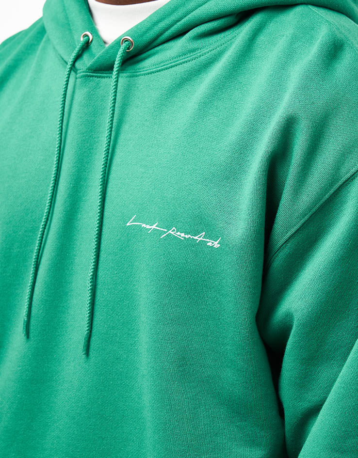 Last Resort AB x Julian Smith Heads Pullover Hoodie - Kelly Green/White