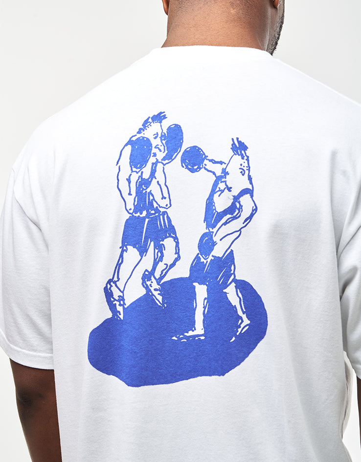 Last Resort AB x Julian Smith Boxers T-Shirt - White/Dirty Blue