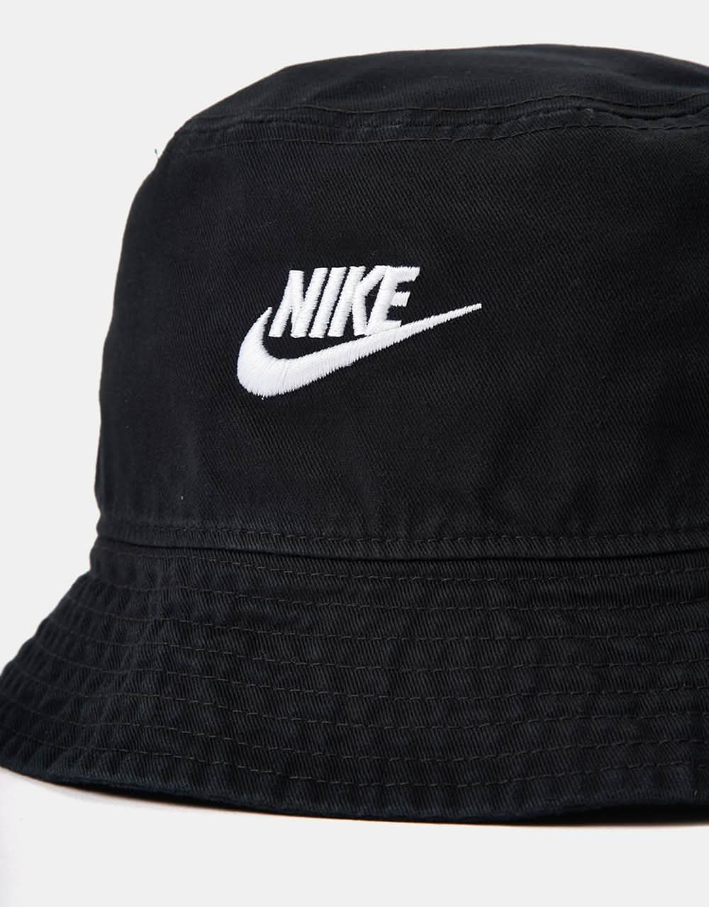 Nike Futura Apex Washed Bucket Hat - Black/White