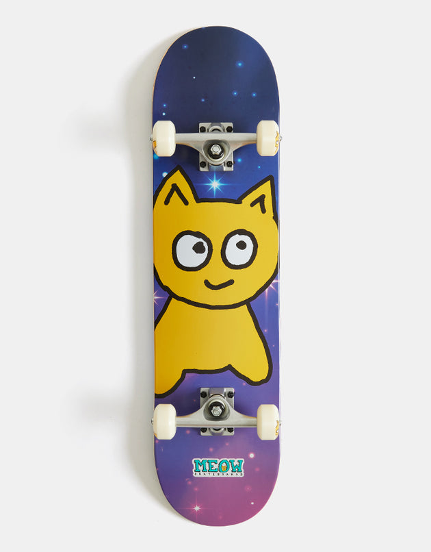 Meow Galaxy Big Cat Complete Skateboard - 7.75"