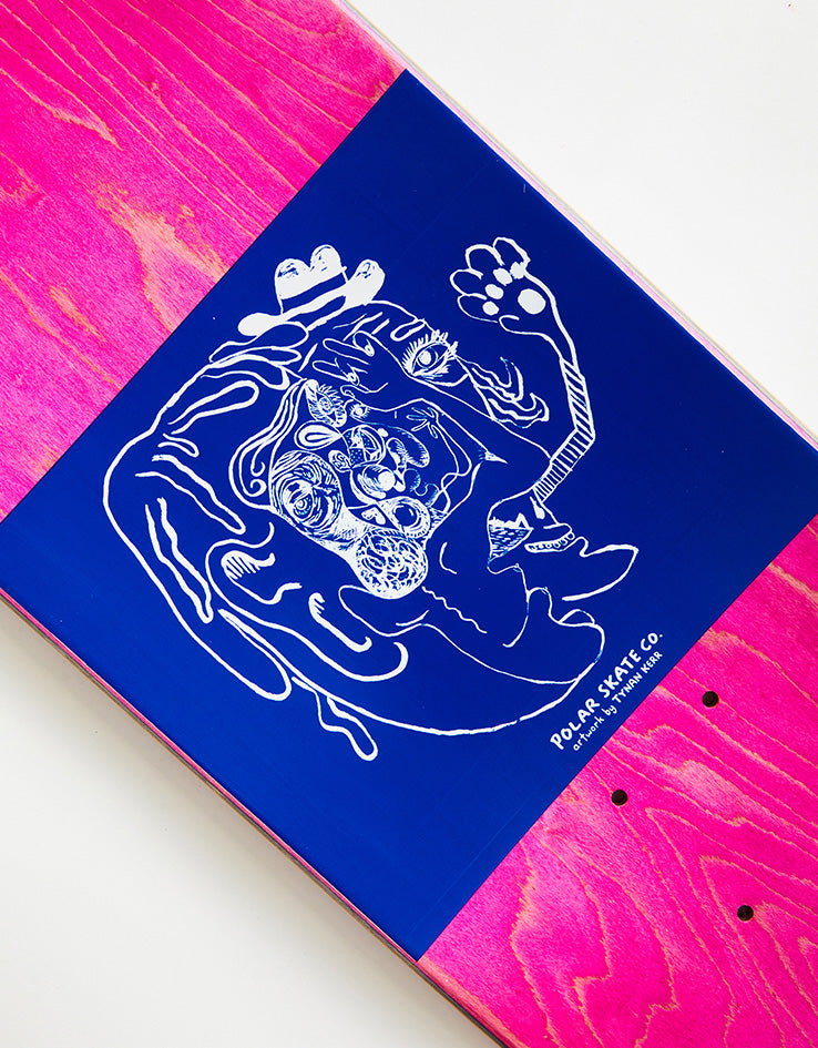 Polar Brady Pigeons Skateboard Deck - White