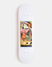 Polar Brady Pigeons Skateboard Deck - White