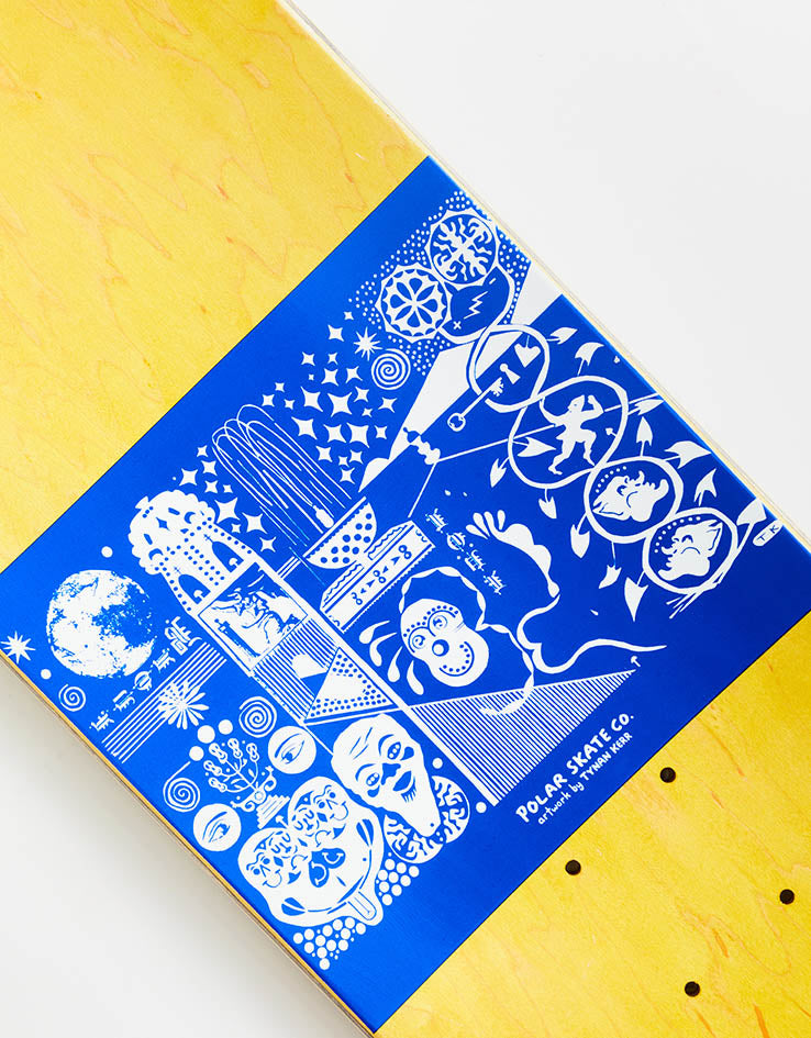 Polar Shin Sanbongi The Spiral of Life Skateboard Deck - Olive