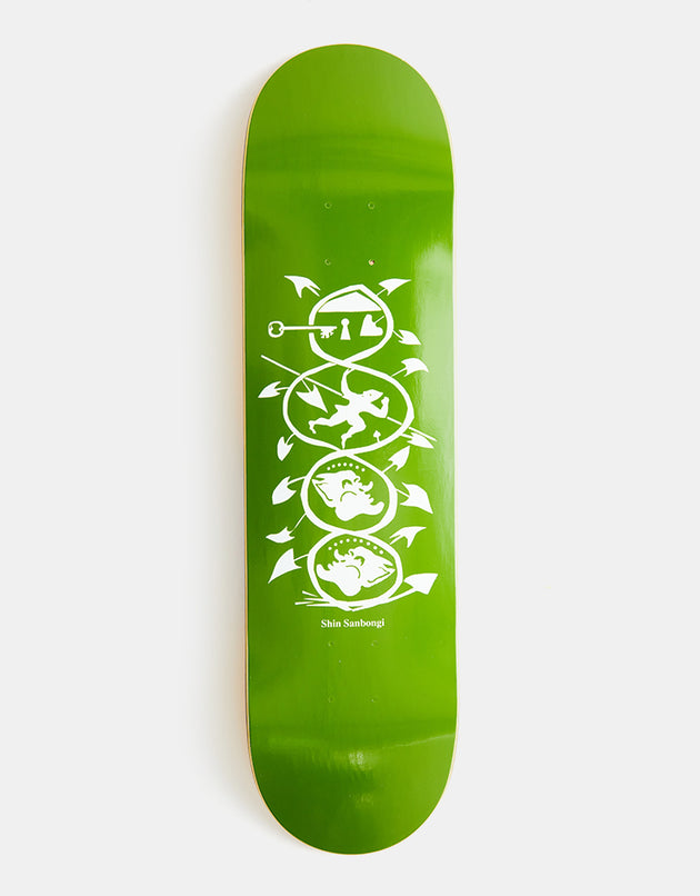 Polar Shin Sanbongi The Spiral of Life Skateboard Deck - Olive