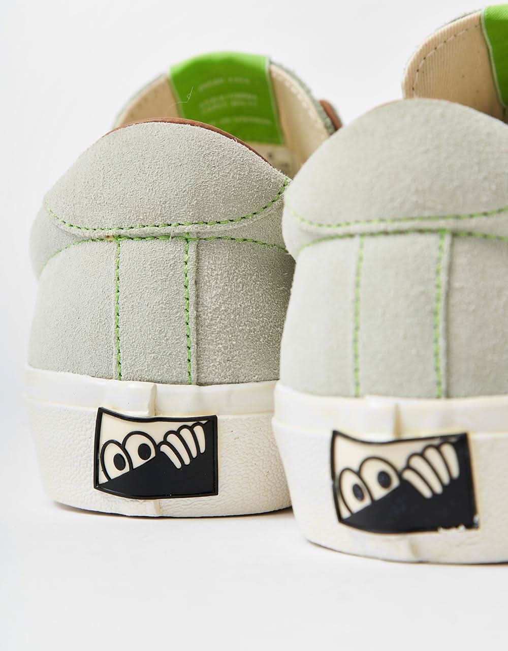 Last Resort AB VM004 Milic Suede Skate Shoes - Green Tint/White