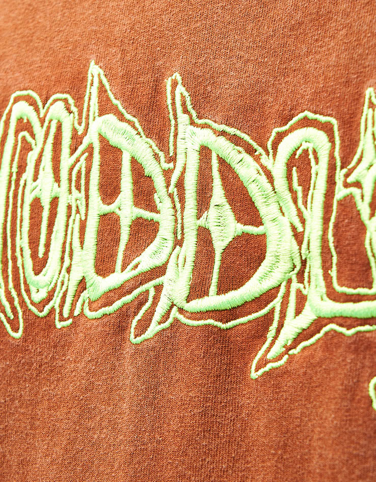 Hoddle Vision Logo T-Shirt - Brown/Green