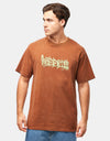 Hoddle Vision Logo T-Shirt - Brown/Green