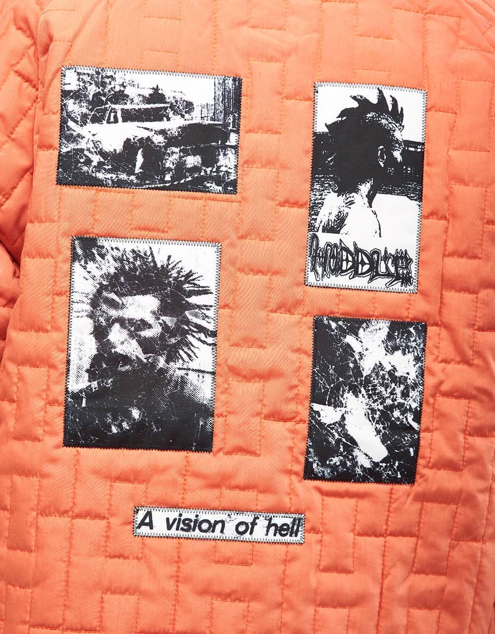 Hoddle M1 Reversible Bomber Jacket - Navy/Safety Orange