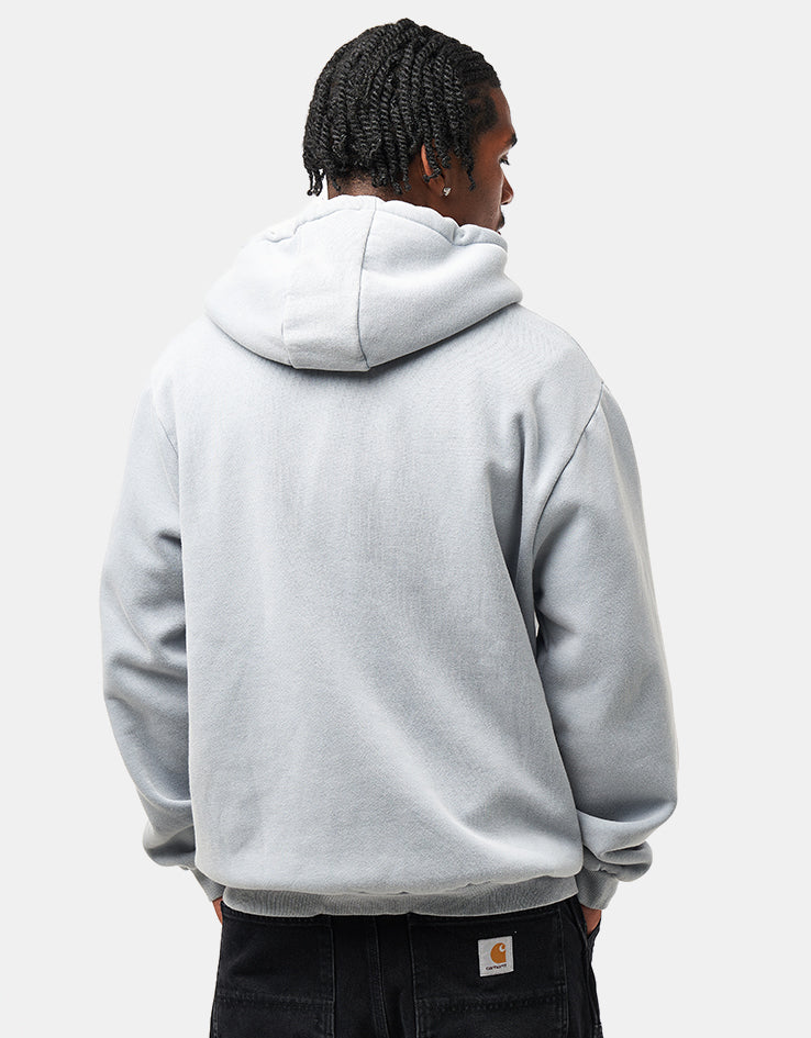 Hoddle Watcher Zip Hoodie - Over Dye/Baby Blue