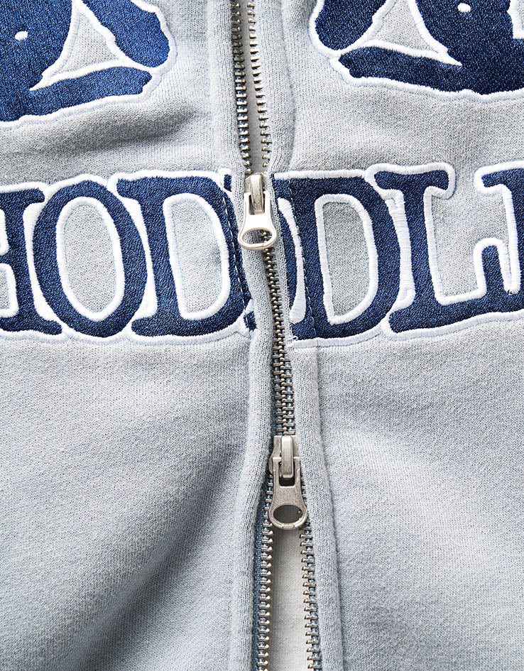 Hoddle Watcher Zip Hoodie - Over Dye/Baby Blue